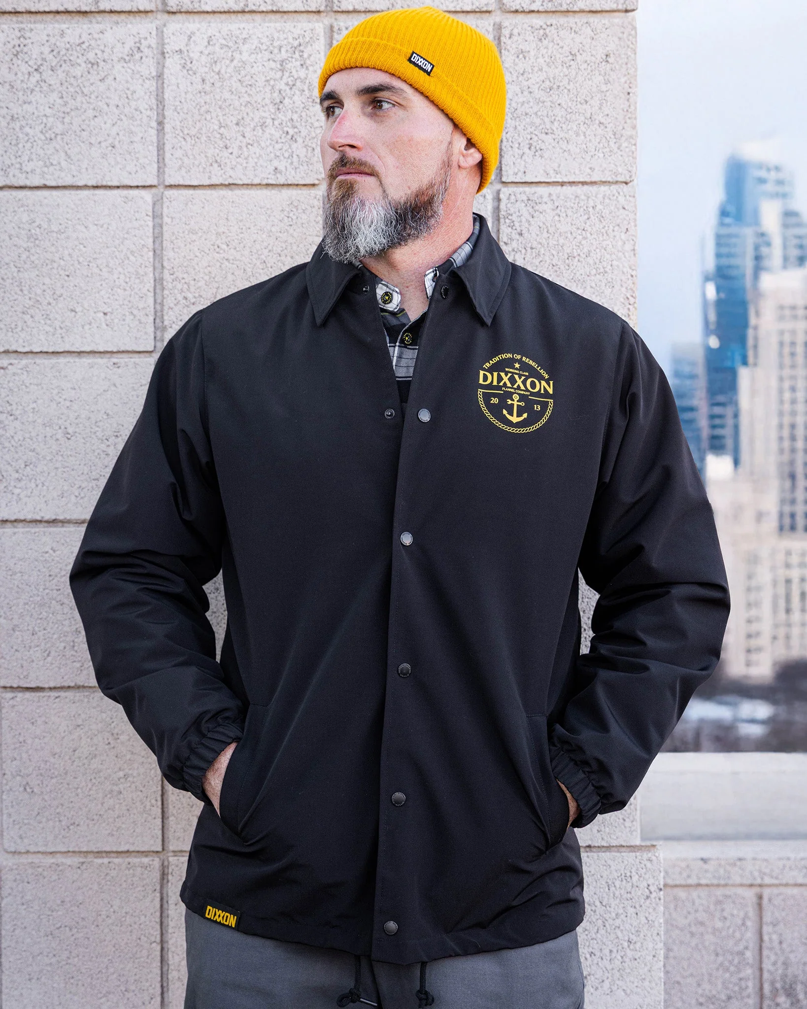Gold Tradition of Rebellion Coaches Jacket - Black 5 Gold Tradition of Rebellion Coaches Jacket - Black