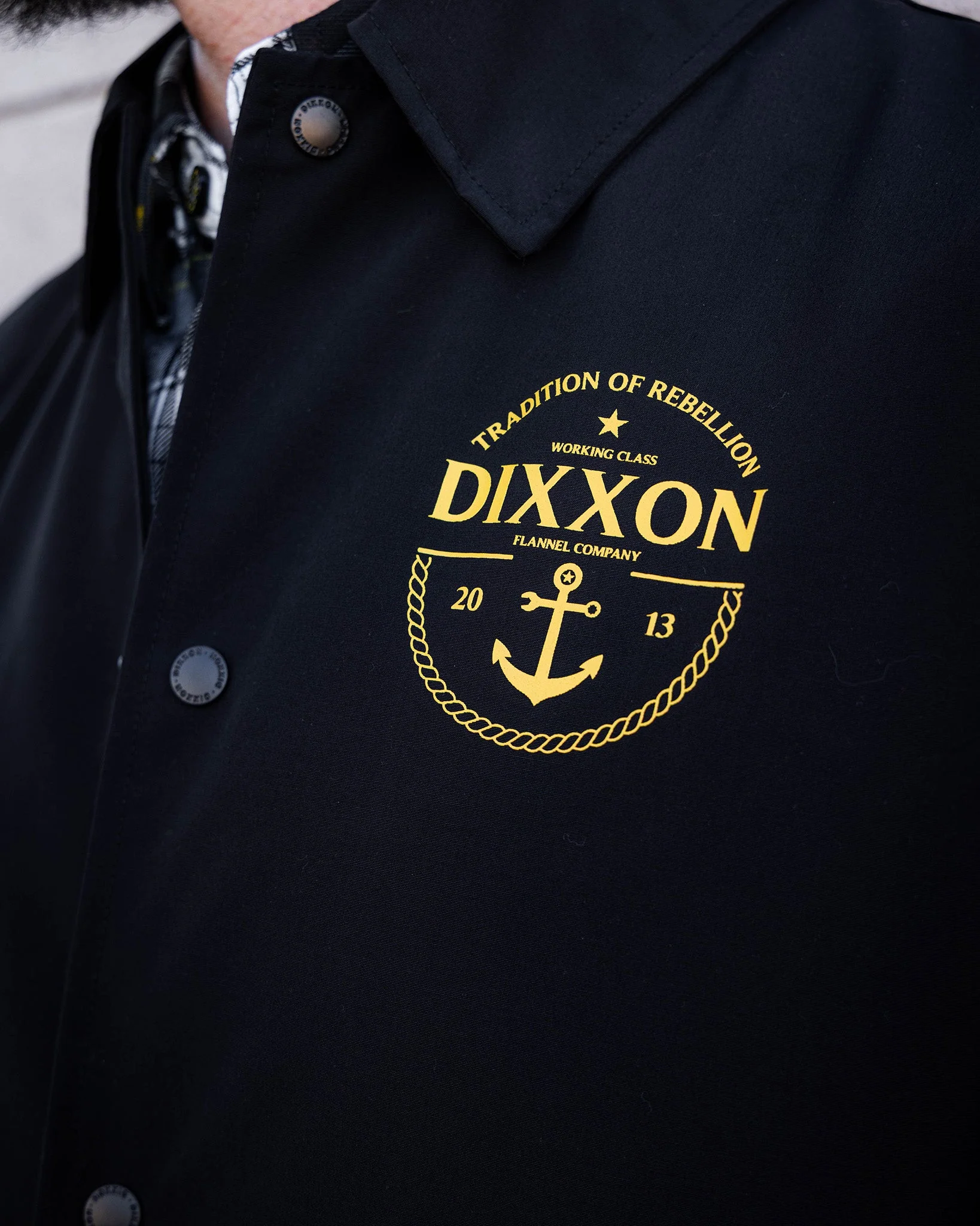 Gold Tradition of Rebellion Coaches Jacket - Black 6 Gold Tradition of Rebellion Coaches Jacket - Black