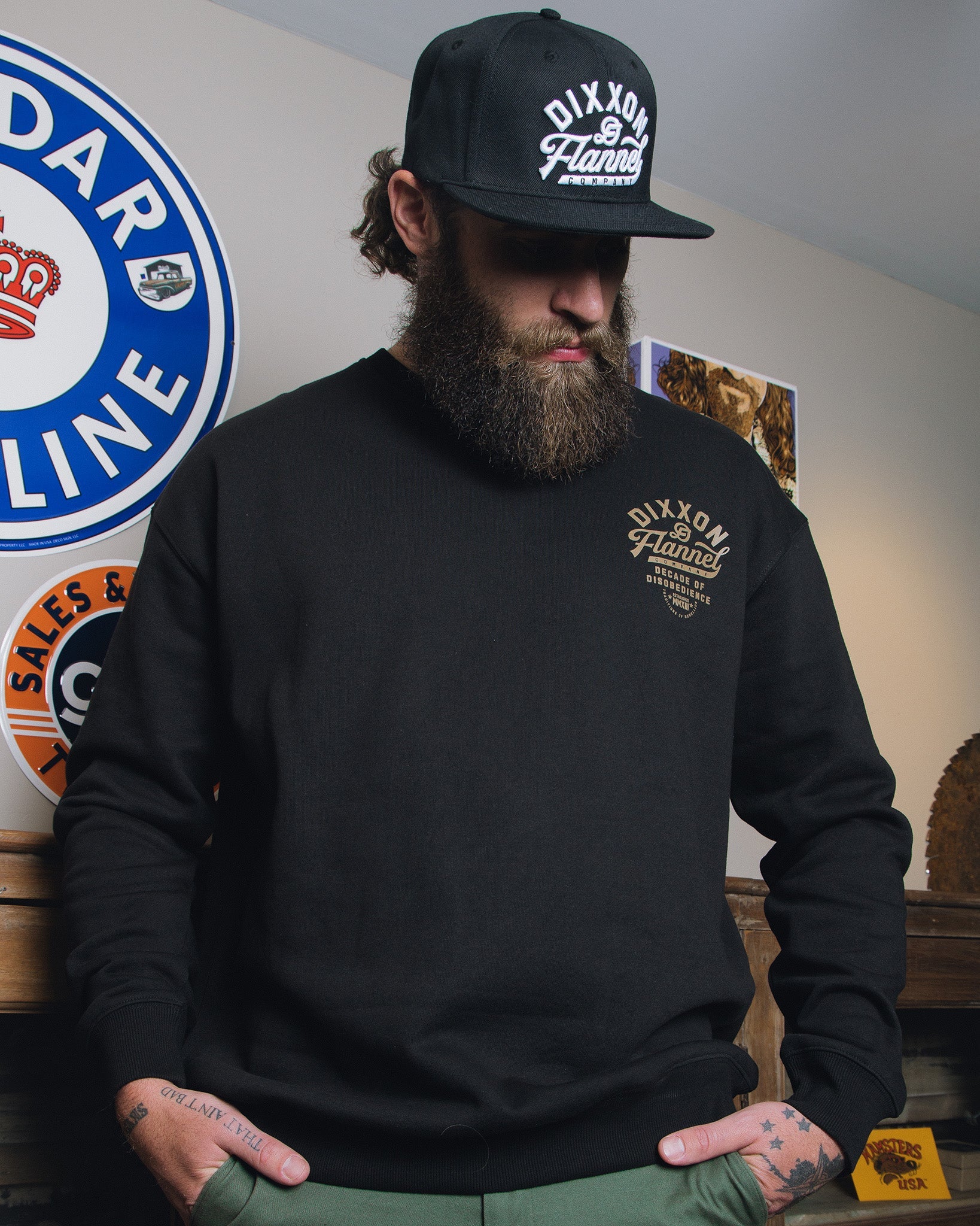 Gold Pastime Crewneck Sweatshirt - Black 4 Gold Pastime Crewneck Sweatshirt - Black