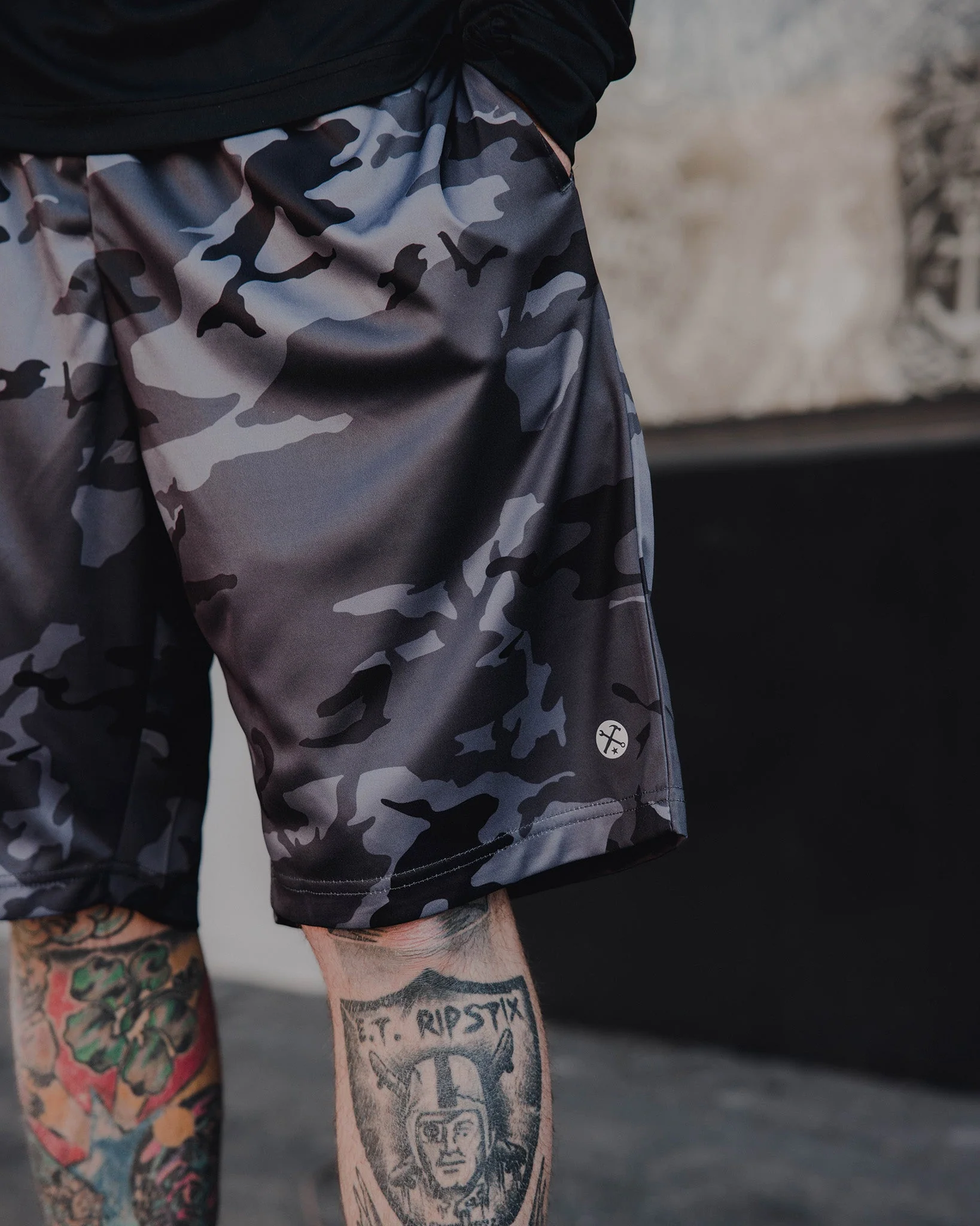 Overtime Shorts - Black Camo