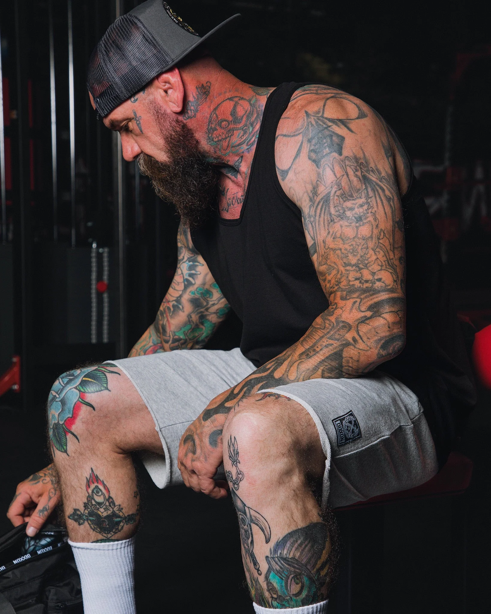 Terry Cut Off Shorts - Heather Gray 3 Terry Cut Off Shorts - Heather Gray