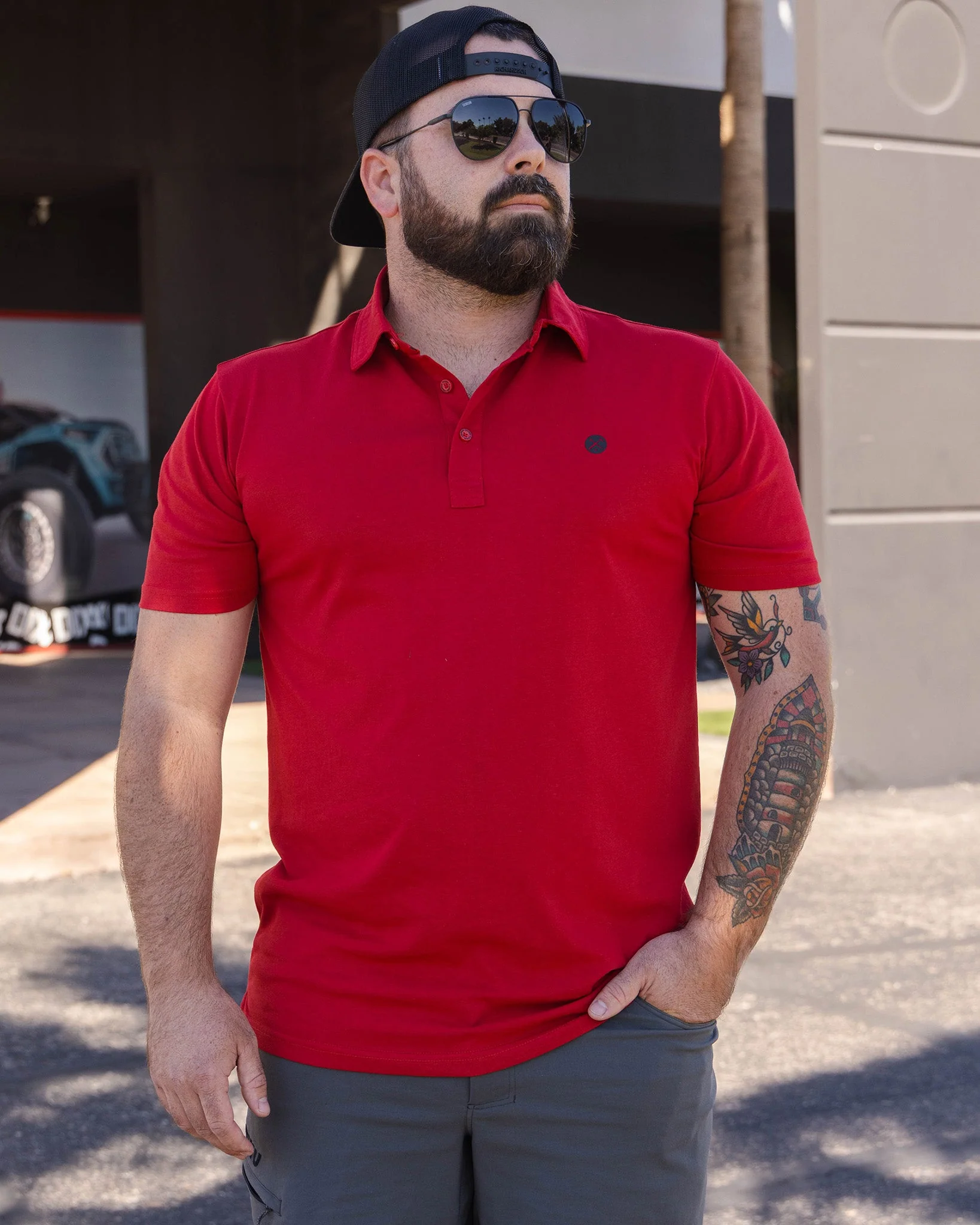 Athletic Premium Polo - Red