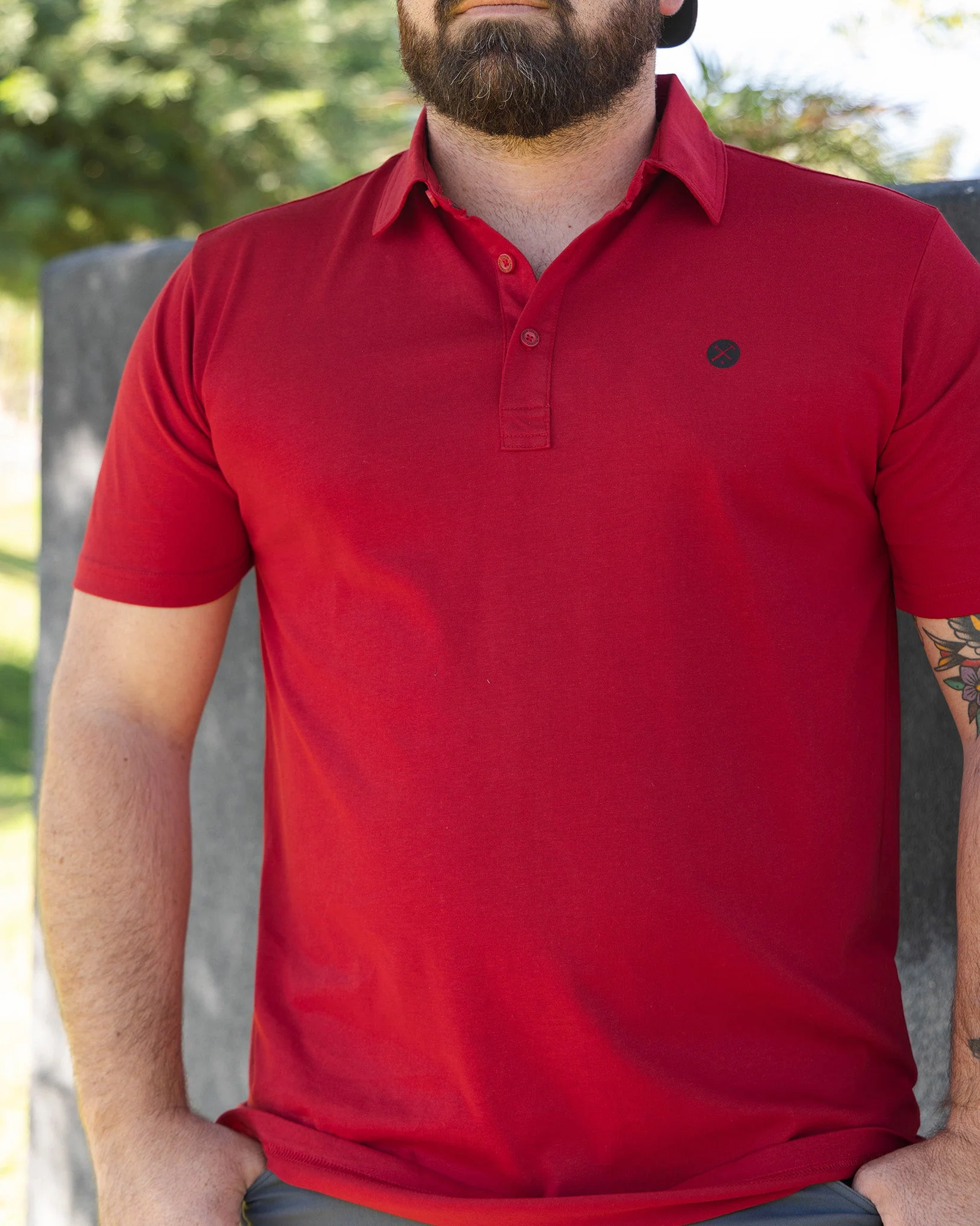 Athletic Premium Polo - Red