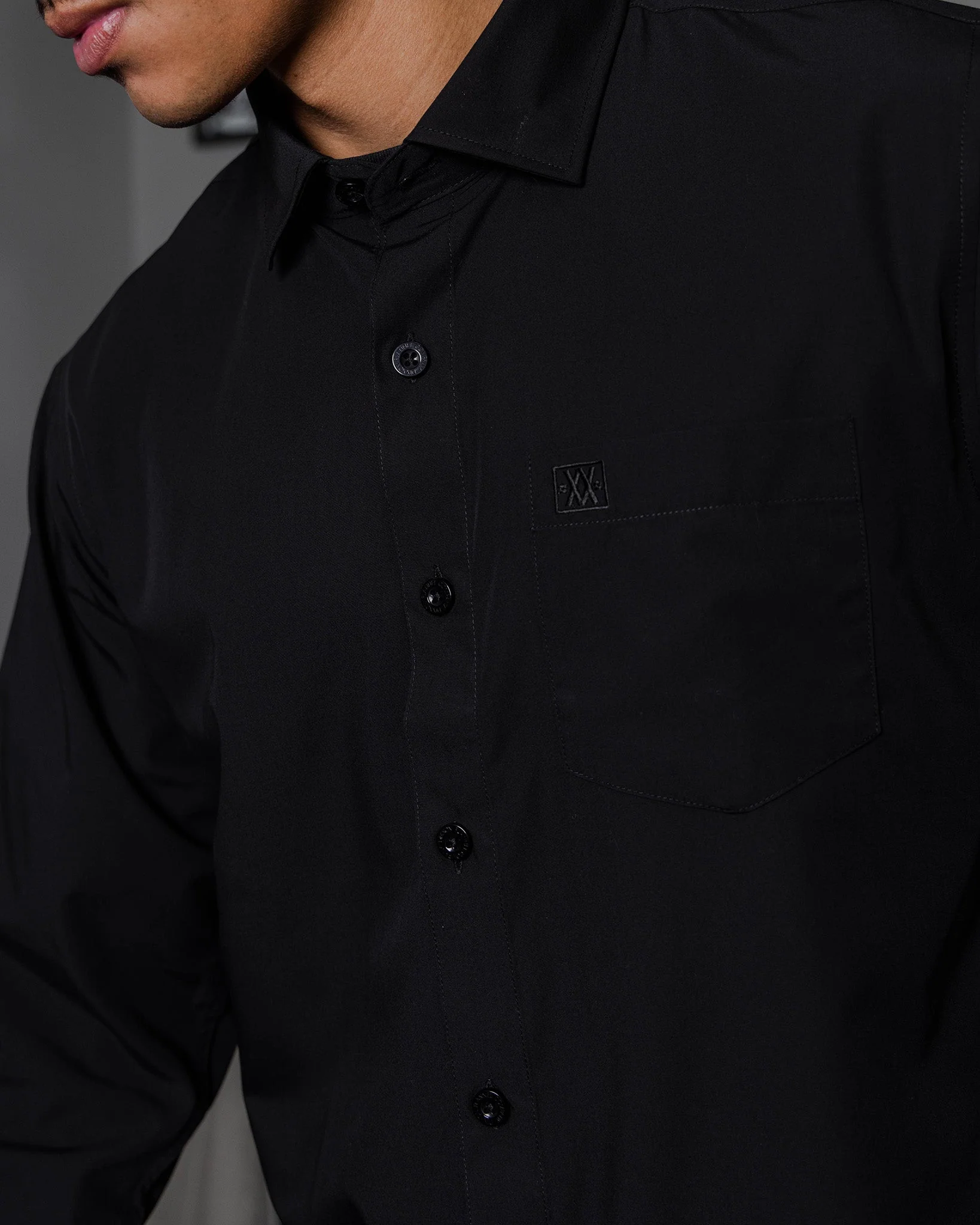 Bamboo Long Sleeve Dress Shirt 2.0 - Black
