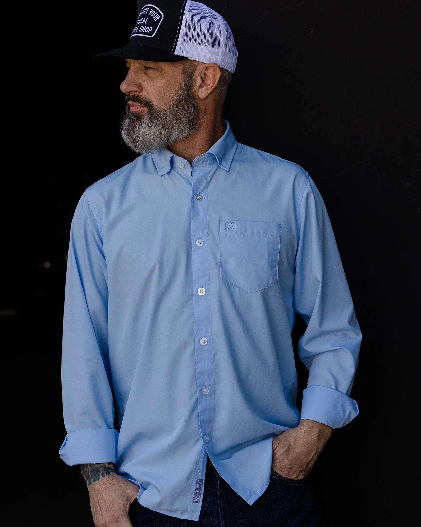 Bamboo Long Sleeve Dress Shirt 2.0 - Light Blue