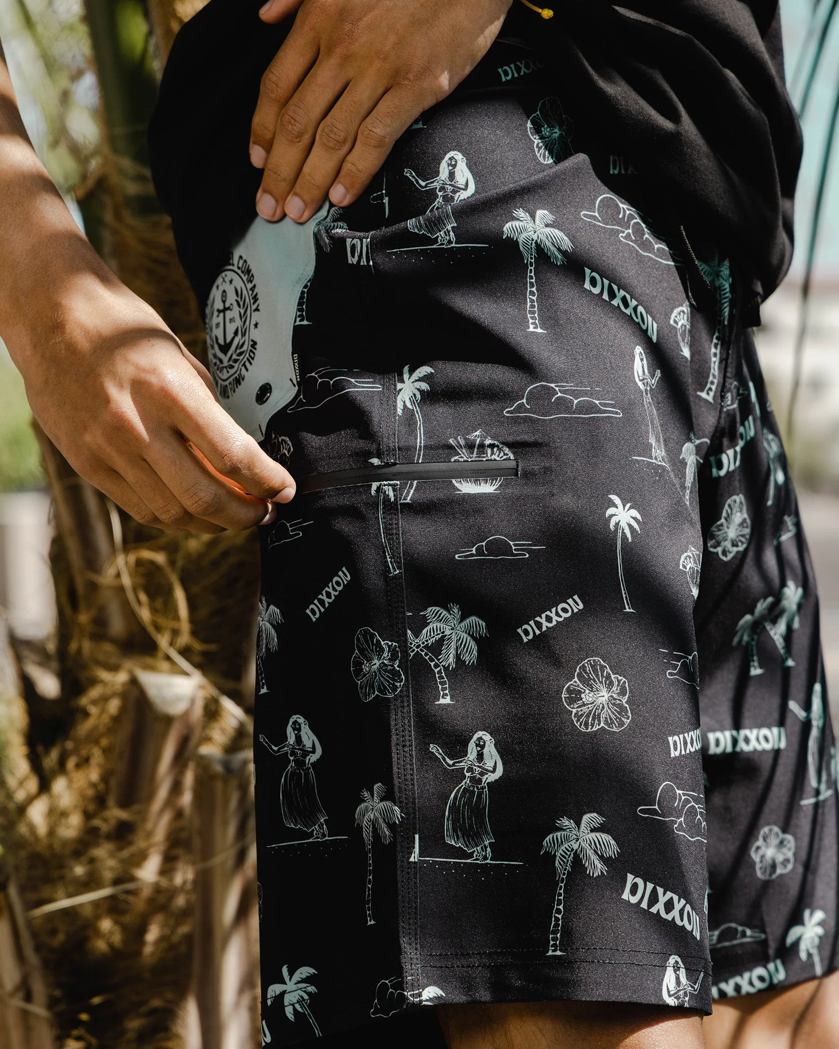 Black & Green Waimea Boardshorts 3 Black & Green Waimea Boardshorts