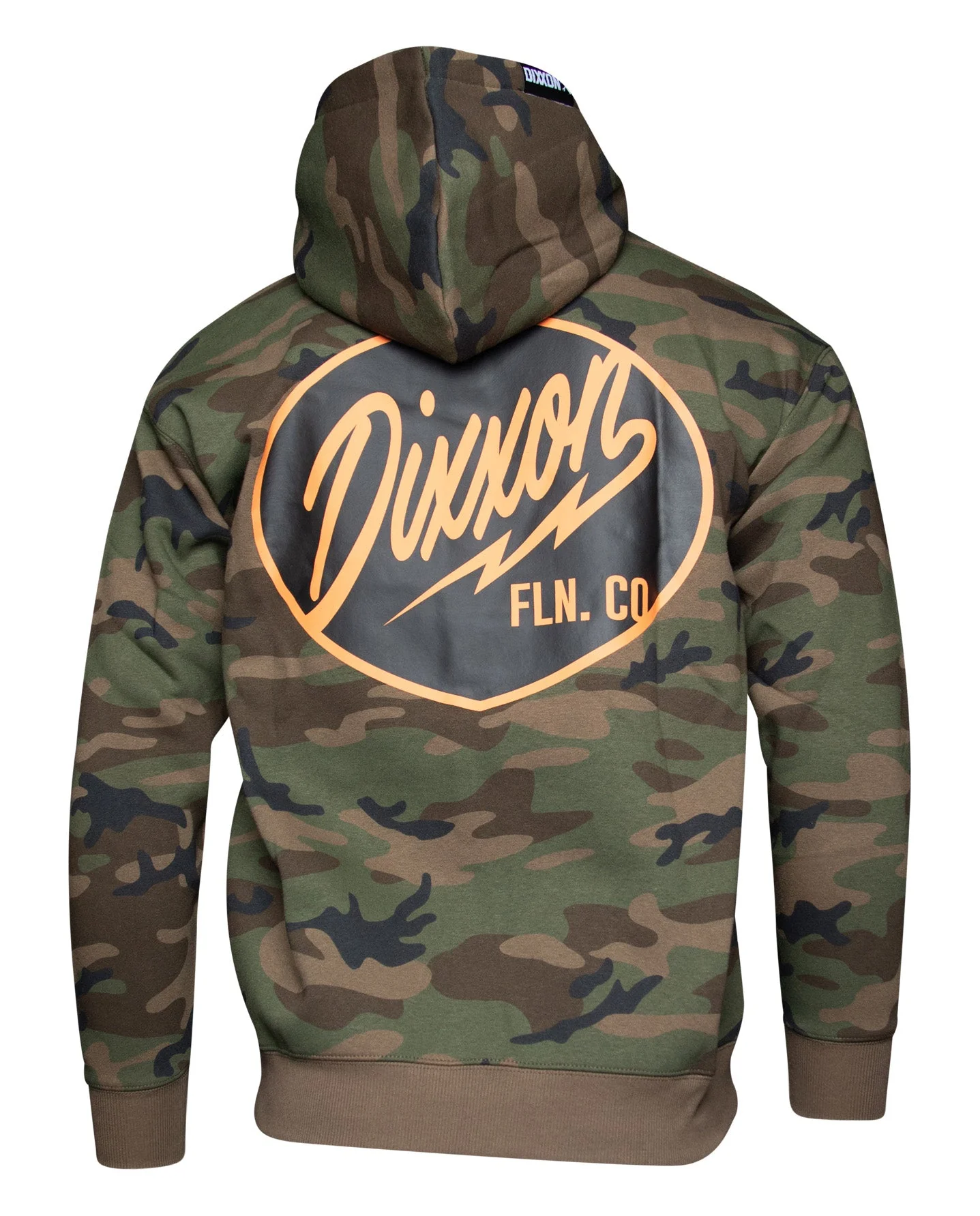Black & Orange Esso Zip Up Hoodie - Camo