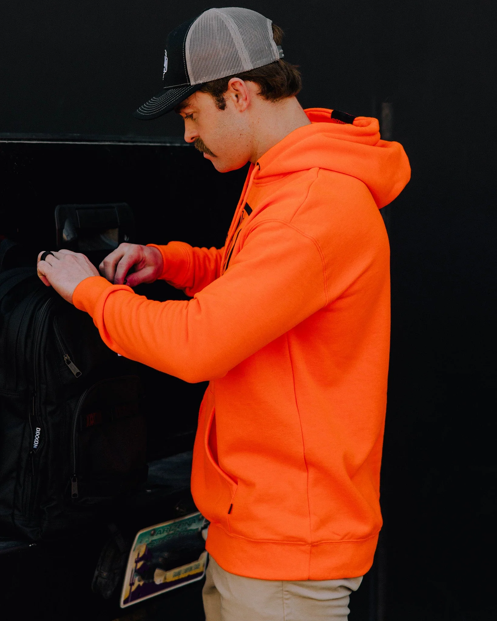 Black Box Crest Pullover Hoodie - Safety Orange 3 Black Box Crest Pullover Hoodie - Safety Orange