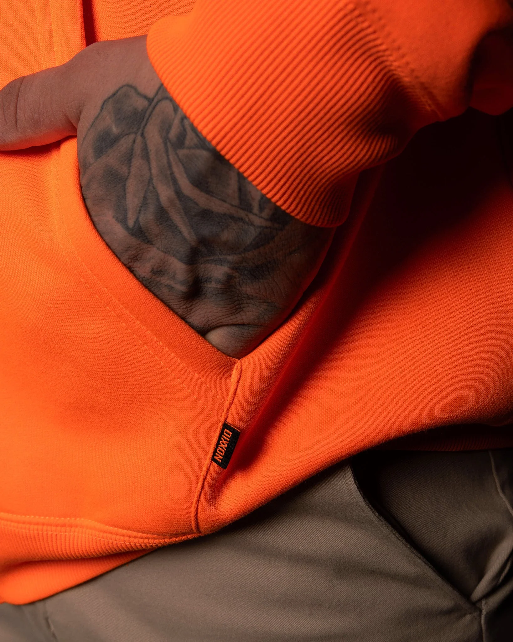 Black DFC Shield Zip Up Hoodie - Safety Orange 6 Black DFC Shield Zip Up Hoodie - Safety Orange