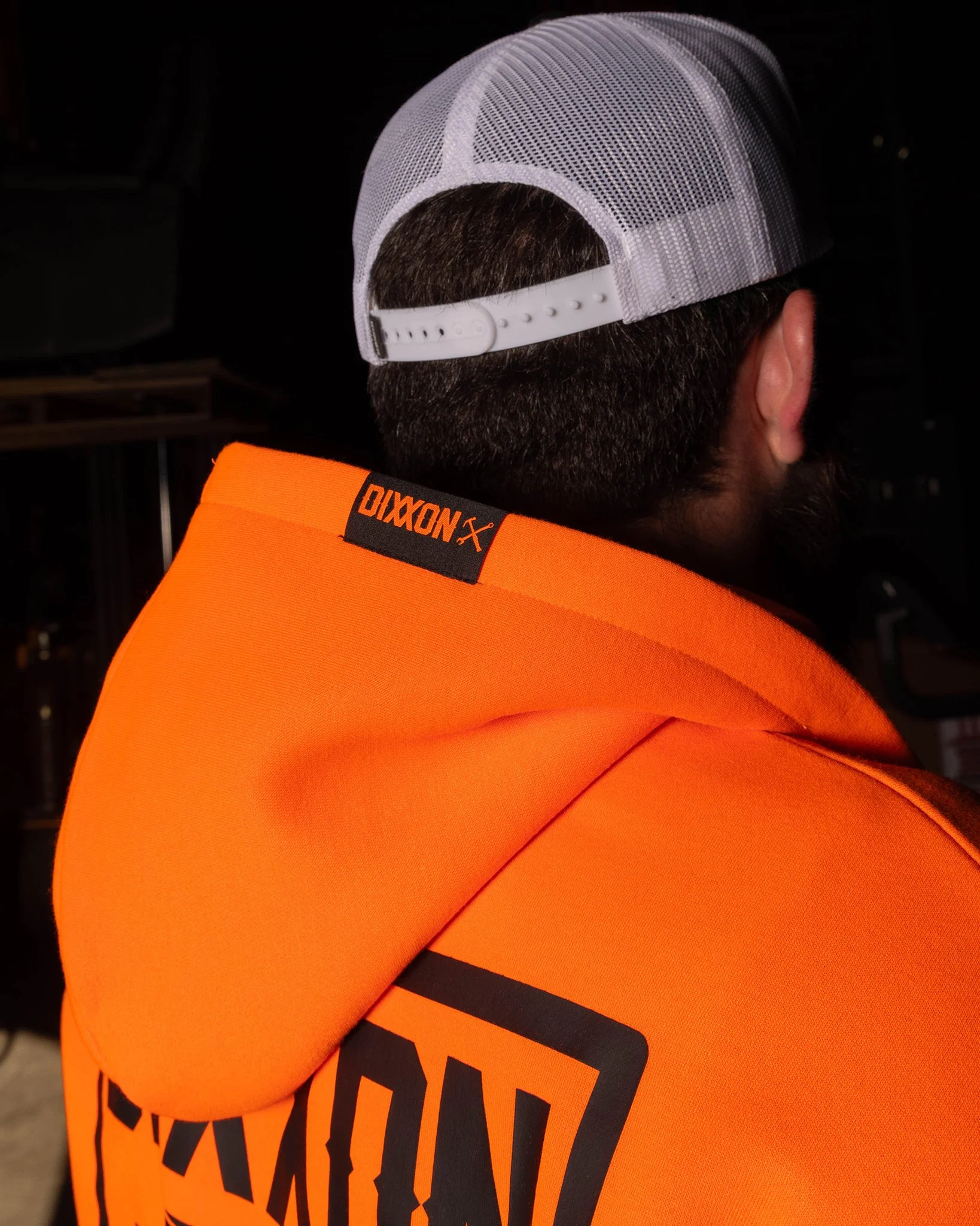 Black DFC Shield Zip Up Hoodie - Safety Orange 7 Black DFC Shield Zip Up Hoodie - Safety Orange