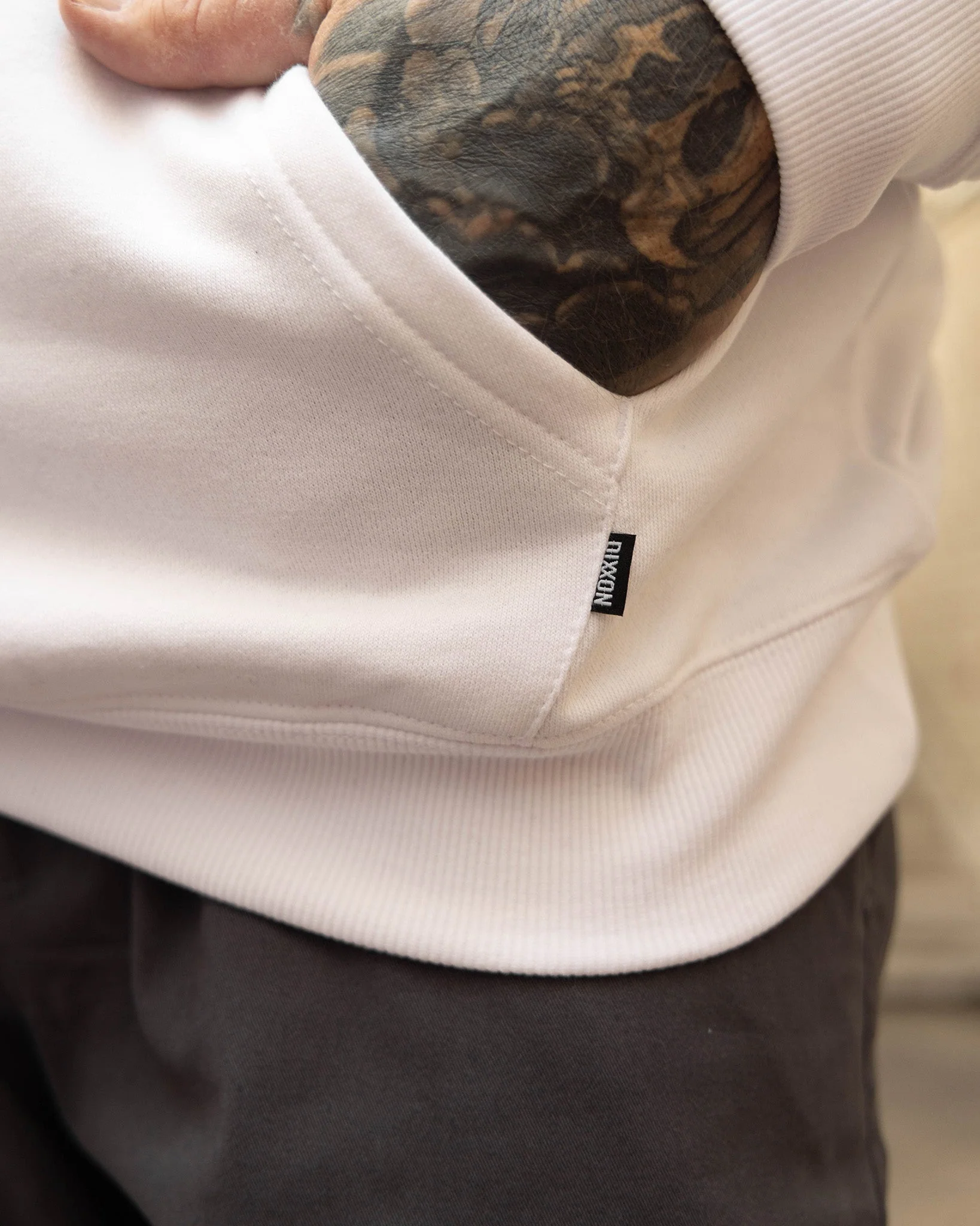 Black Maria Pullover Hoodie - White 5 Black Maria Pullover Hoodie - White