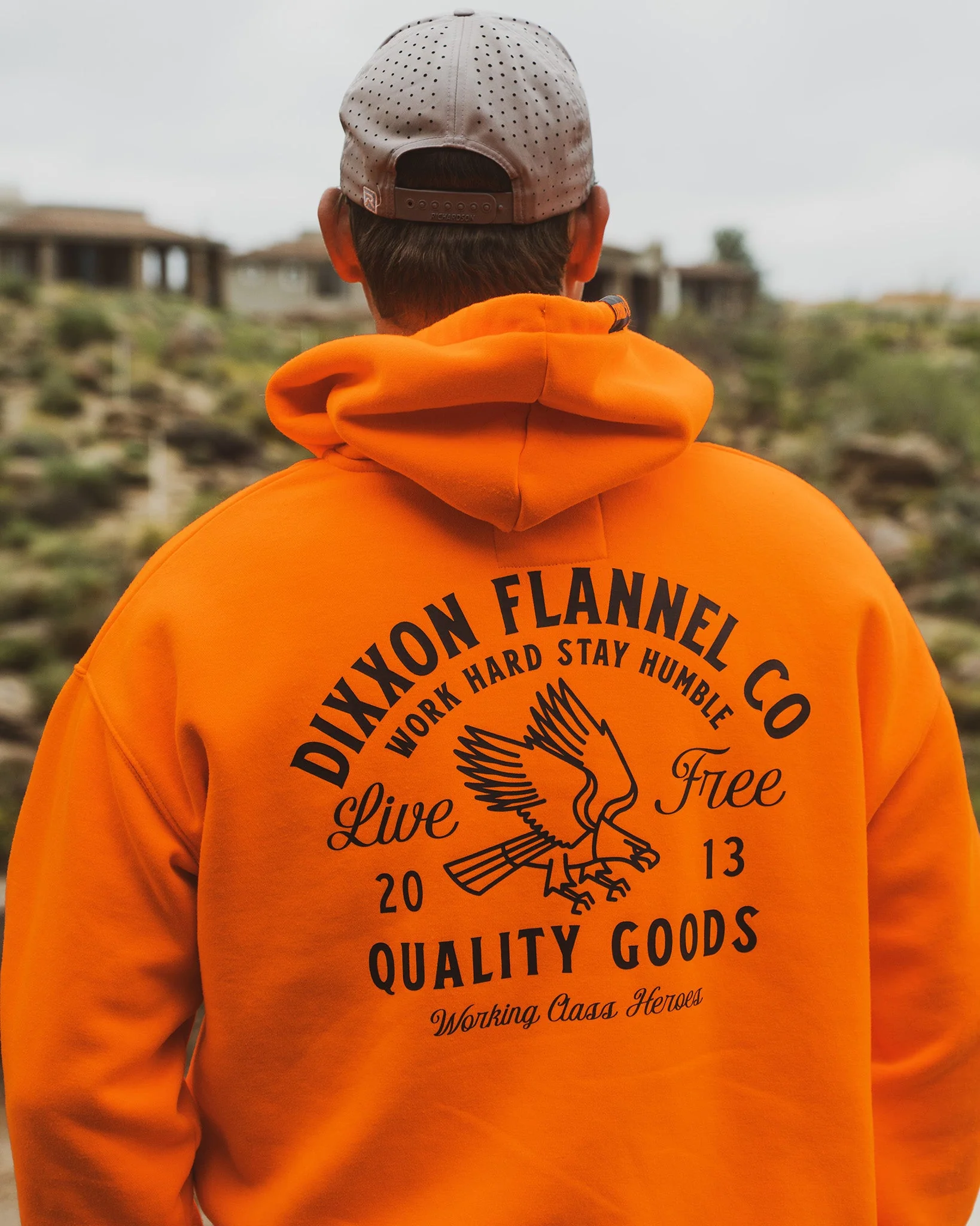 Black Quality Goods Zip Up Hoodie - Safety Orange 5 Black Quality Goods Zip Up Hoodie - Safety Orange