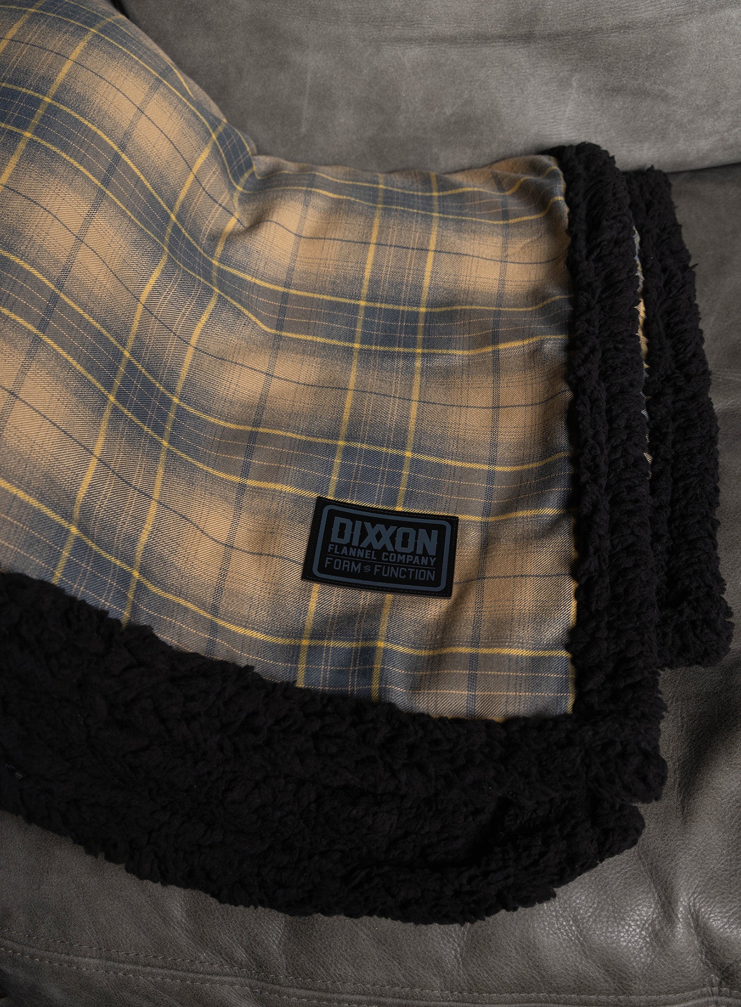Distillery Flannel Sherpa Blanket