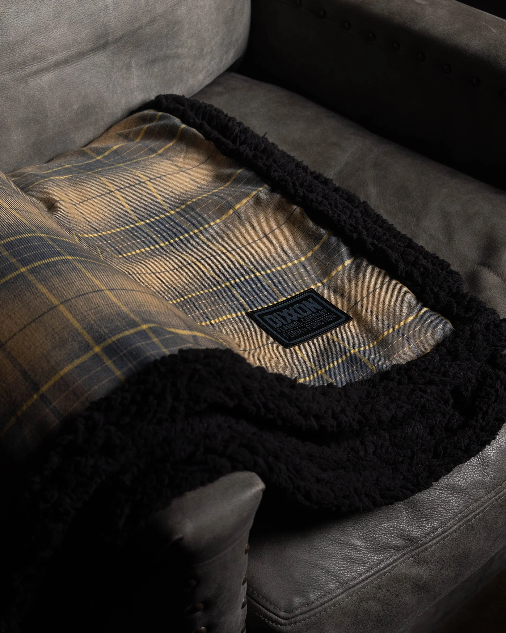 Distillery Flannel Sherpa Blanket