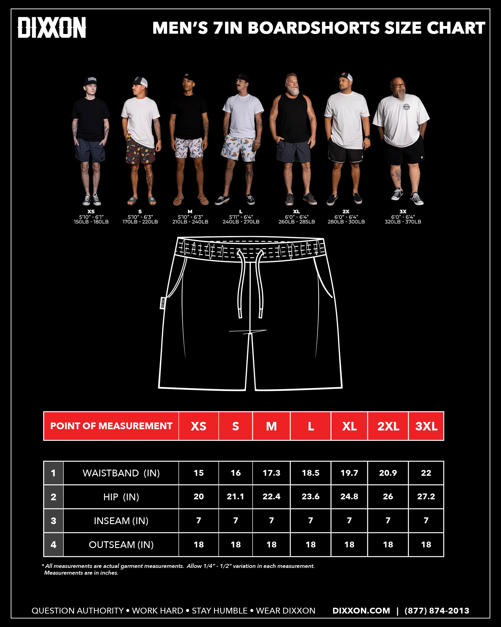 Castaway 7" Boardshorts 3 Castaway 7" Boardshorts