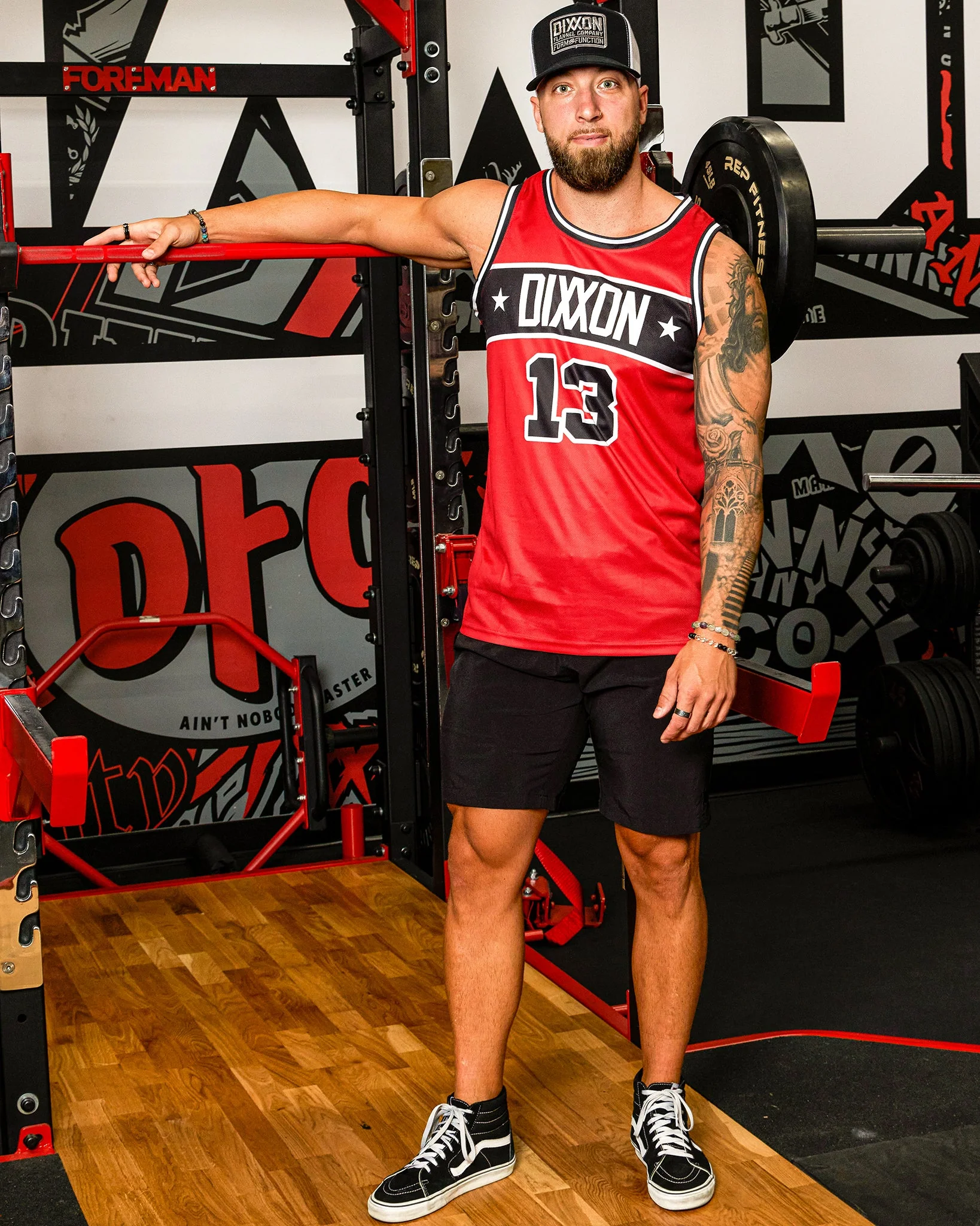 Classic Jersey - Red, Black, & White 3 Classic Jersey - Red, Black, & White