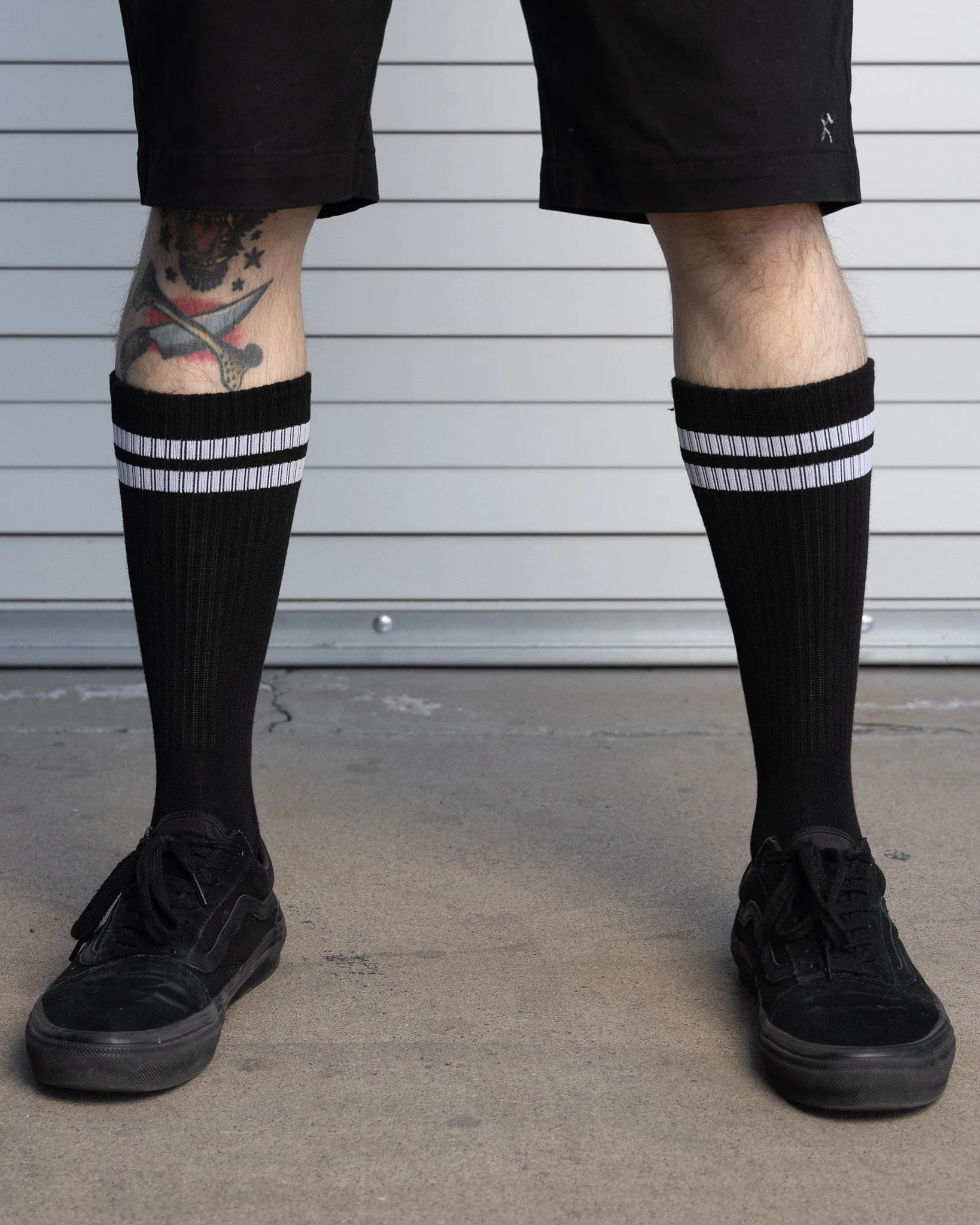 2pk Premium Crew Socks - Black & Gray 4 2pk Premium Crew Socks - Black & Gray