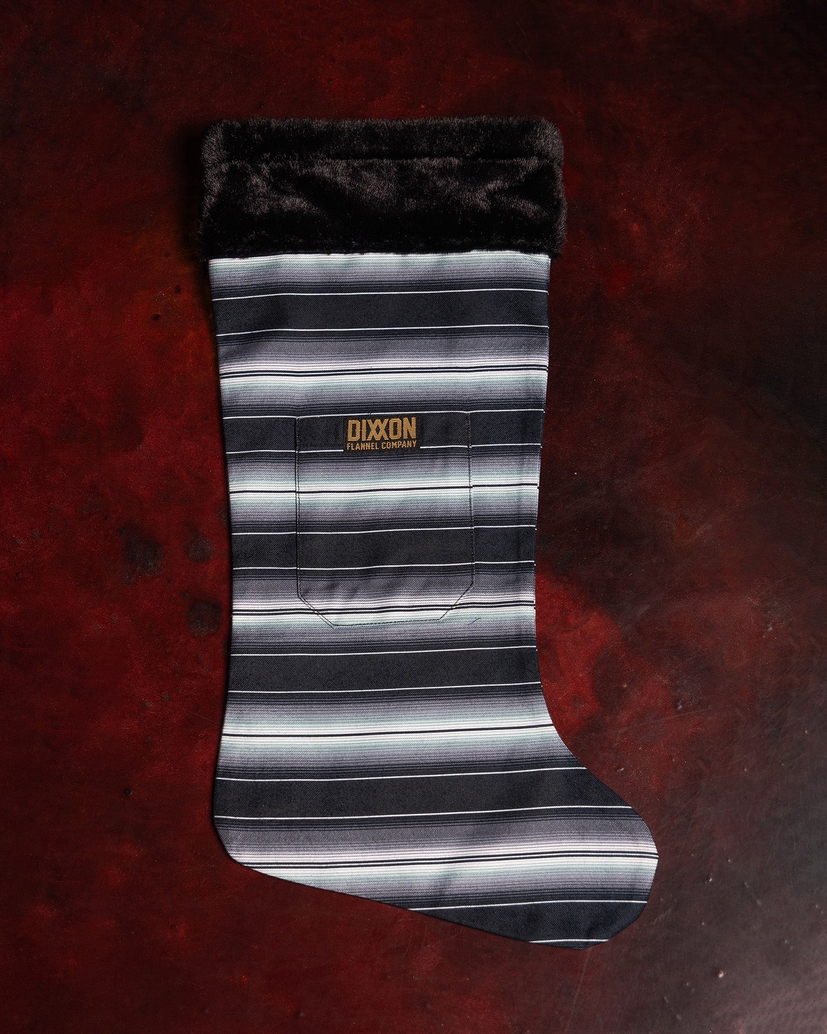 Black Serape Christmas Stocking